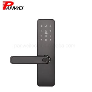 China Aluminum Alloy Fingerprint Scanner Door Lock Bluetooth , Fingerprint , Passcode , Card Unlocking on sale