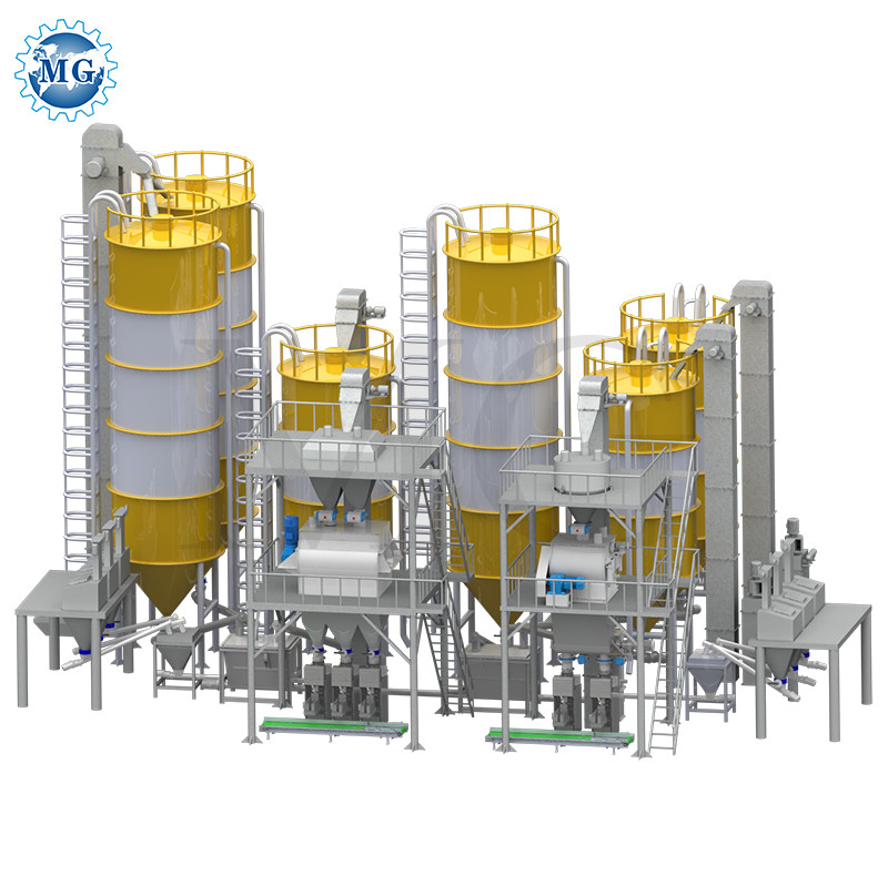 China Factory Automatic Dry Mortar Production Line Dry Powder Mixer Machine
