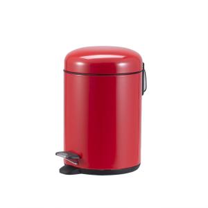 Wholesale Silver Stainless Steel Pedal Bin with Sustainable Waste Management and 5L Capacity from china suppliers