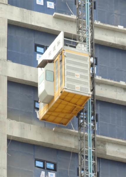 Quality High Speed Heavy Load Building Site Hoist , Temporary Construction Elevators for sale