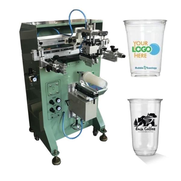 800x800x1200mm Milk Tea Cup Printing Machine Pneumatic Single Color Screen