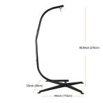 Outdoor Furniture Metal C Style Type Frame Hammock Chair Stand for Apartment