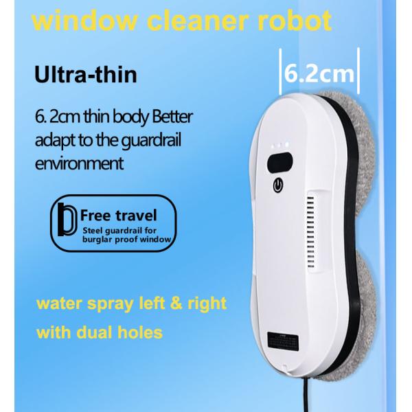 Brushless Motor Electric Window Cleaner Robot High Building Glass Intelligent Design
