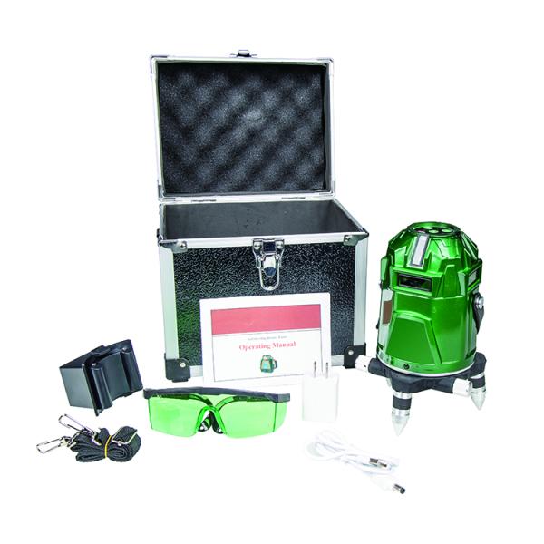 Waterproof 3D 8 Lines Multiline Laser Level Green Beam Crossline