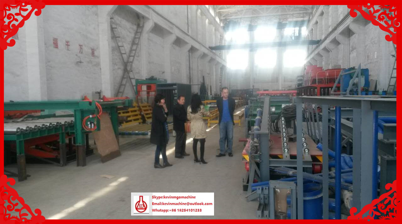 House Reconstruction Light Weight Wall Mgo Board Machine , Fiber Cement Board Production Line