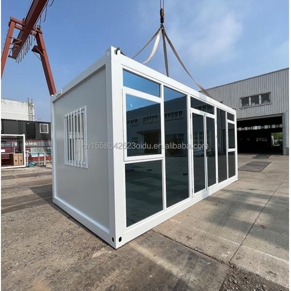 Galvanized Steel Square Tubes Main Structure Prefabricated Tiny Room Container House for Construction Site Warehouse Family