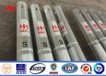 Distribution Line 9m 5.5mm Tubular Steel Pole With FRP