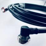 Precision 7/16 DIN Right Angle Coaxial Connector For 1/2" Superflex Feeder Cable