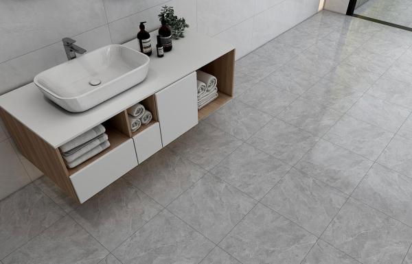 400x400mm Marble Look Ceramic Rustic Tile For Decoration And Gray Wall And Floor