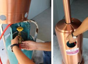 Wholesale Fire Sense Powder Coated Patio Heater With Safety Auto Shut Off Tilt Valve from china suppliers
