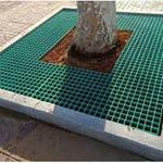 Outdoor Customized Size Street Tree Grates Fiberglass Grtaing In Walkway
