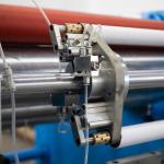 1370*1550*900mm Semi Automatic Film Rewinding Disposable Food Packaging Aluminum