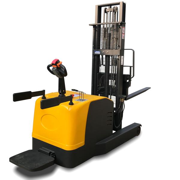 2 Ton 1500kg Fully Electric Forward Moving Counterbalanced Duplex Triple Mast 6m Stacker Crane