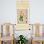 Traditional Fourteen Meridians Acupuncture Diagram Wall Chart 60*130cm