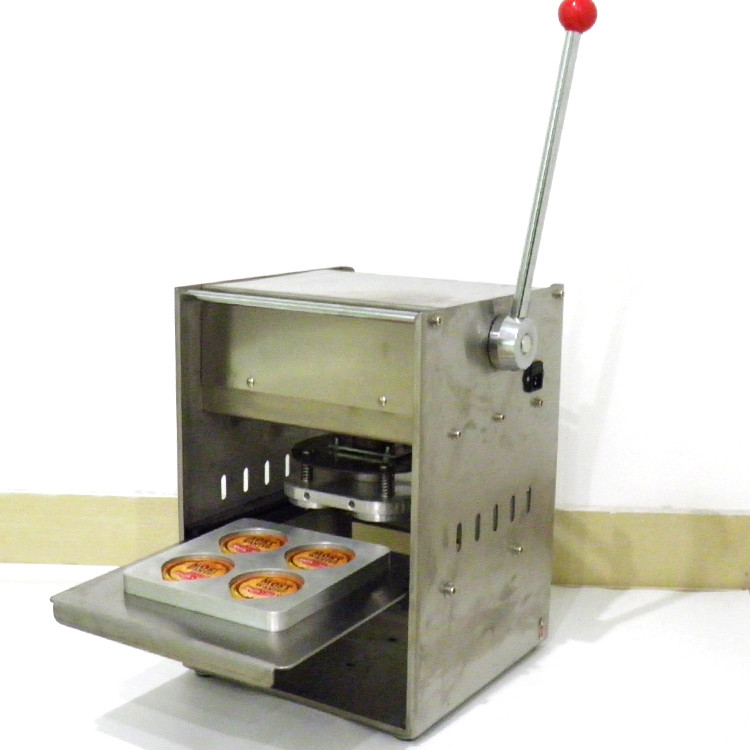 Yoghurt Cup SS201 Foil Lid Sealing Machine Custom Tray Lidding Machine Anti Corrosion