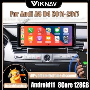 Wholesale 12.3 Inch Android Auto Head Unit For 2011-2017 Audi A8 D4 Navigation GPS Multimedia Player Wireless Carplay 4G BT from china suppliers