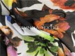 Knitted Floral Printing 1.5M Width Yoga Wear Fabric