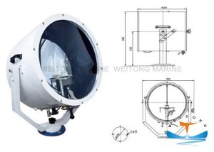 Wholesale IP56 Suez Canal Searchlight , Light Weight Halogen Searchlight 2000w TZ5 from china suppliers