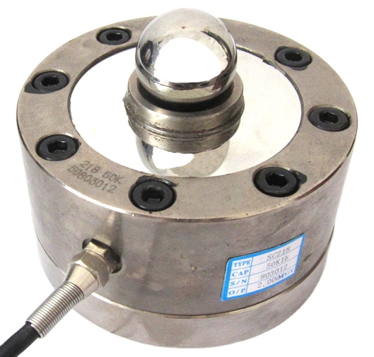 low profile button type disk 100klb 50klb compression load cell for weightbridge scale