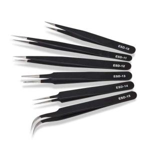 Wholesale High Precision Electronics Phone Repair Anti Static Clearnroom Tweezers from china suppliers