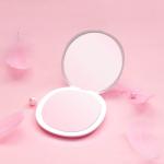 Beauty 3X Magnifying LED Compact Lighted Travel Makeup Mirror with Light
