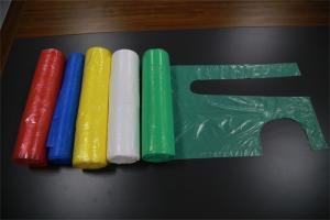 Wholesale Multi Colored Disposable Plastic Smocks PE Aprons Flat Packed For Protect Clothes from china suppliers