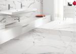 White Marble Look Porcelain Tile / 24x48 Floor Tile Accurate Dimensions Fashion