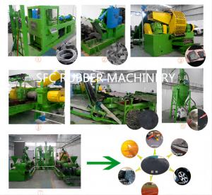 Wholesale Used Rubber Conveyor Belts Recycling Line / Waste Tire Recycling Machine from china suppliers