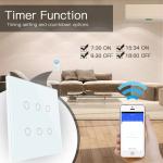 Glomarket Smart Wifi Brazil 118*124 Switch Work with Google Alexa Assistant Tuya