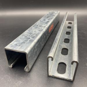 Wholesale High Strength Zinc Plated Slotted Plain 41x41 41x21 Unistrut Channel from china suppliers