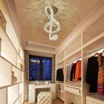 Crystal glass ceiling lights Music Lampshade For Indoor Home Lighting Fixturs