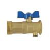 Buy cheap Threaded Brass Gas Valve CE Lpg Brass Valve With Butterfly Handle from wholesalers