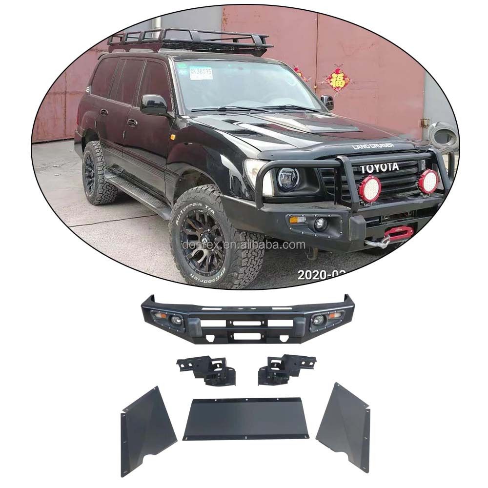 43kg Steel Car Front Bumper For Lc100 4X4 Accessories Parts Conversions