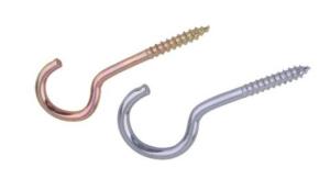 Wholesale Anti Rust Iron Metal Screw Hooks For Curtains / Hanging Lights OEM Available from china suppliers