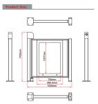 RFID Pedestrian Gate Access Control Advertising Door In Community