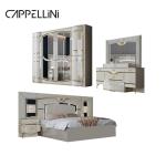 High Quality Modern Double Leather King Bed Mdf Frame Luxury Full Queen Size
