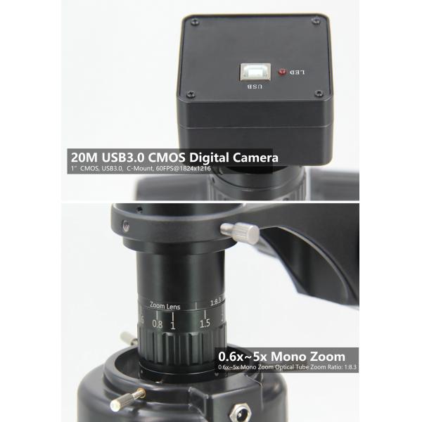 XY Motorized Measuring Microscope, Mono Zoom Body 3D Full Auto Stereo Microscope