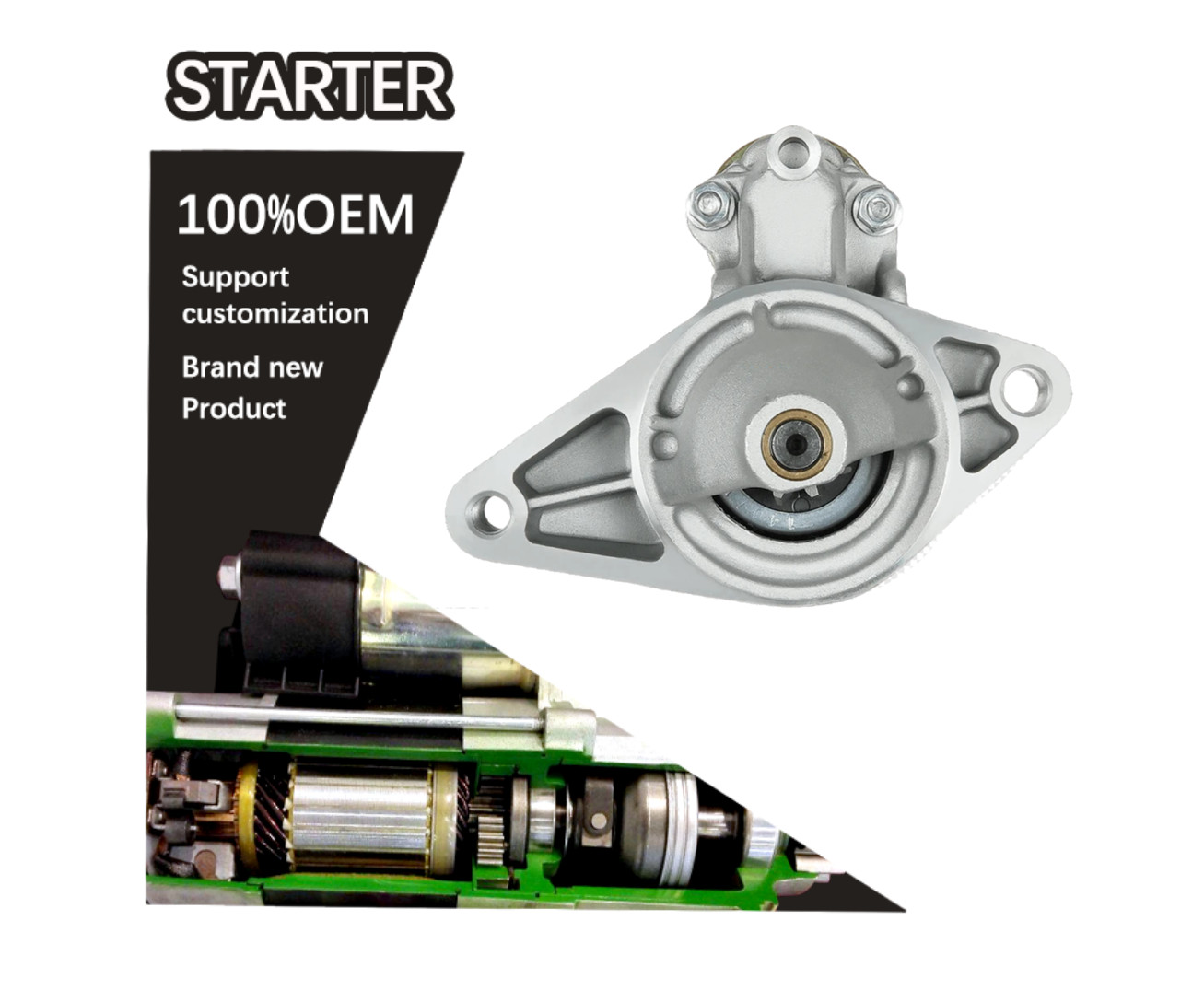 12V 9T CW STARTER 128000-2680, 128000-2682, 128000-4480, 128000-5680, 128000-5681, 128000-5682, 128000-6420, 128000-6421