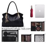 Mesh Cosmetic Bag Mesh Makeup Bags Black Mesh Zipper Pouch for Offices Travel