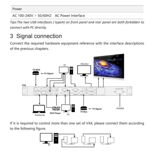 Multi function all in one led screen display novastar vx4s led video processor