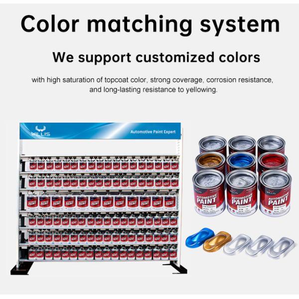 Mixed Blue Shining Silver Metallic Automotive Paint Heat Resistant Silver Pigment Acrylic Lacquer Spray Paint 5