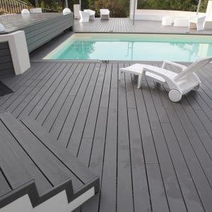 Wholesale Best Sale Ash WPC Swimming Pool Decking with Affordable Materials from china suppliers