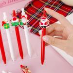 Cartoon Plastic Gel Pen 0.5mm Christmas Constant Ink Press Signature Neutral Pen