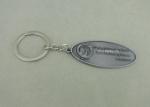 Zinc Alloy Iron Keychain With Laser Engraving Logo For Business Gift