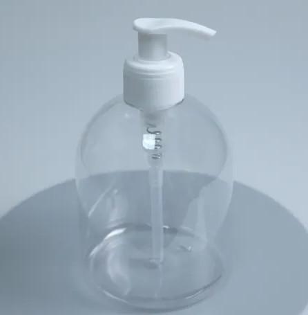 Transparent 500ml Hand Sanitizer Bottle With Spray Pump For Instant Hand Wash