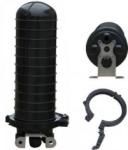 Black color Plastic Dome / Vertical Fiber Optic Splice Closure ( 12, 24, 36, 48,