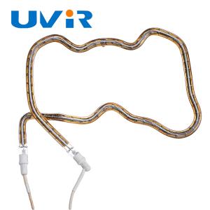 Wholesale 3D Shaped Gold Plated Infrared Heating Element Tube Short Wave for Industrial Lamp from china suppliers