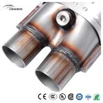 2", 2.5" Universal Oval High Quality Exhaust Manifold Auto Catalytic Converter