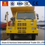 High Strength Skeleton Cab ZZ5707S3840AJ Mining Tipper Dump Truck White Yellow