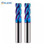 Solid Carbide Fresas 4 Flutes Flat End Mill HRC58 Inch 1 / 8" Shank